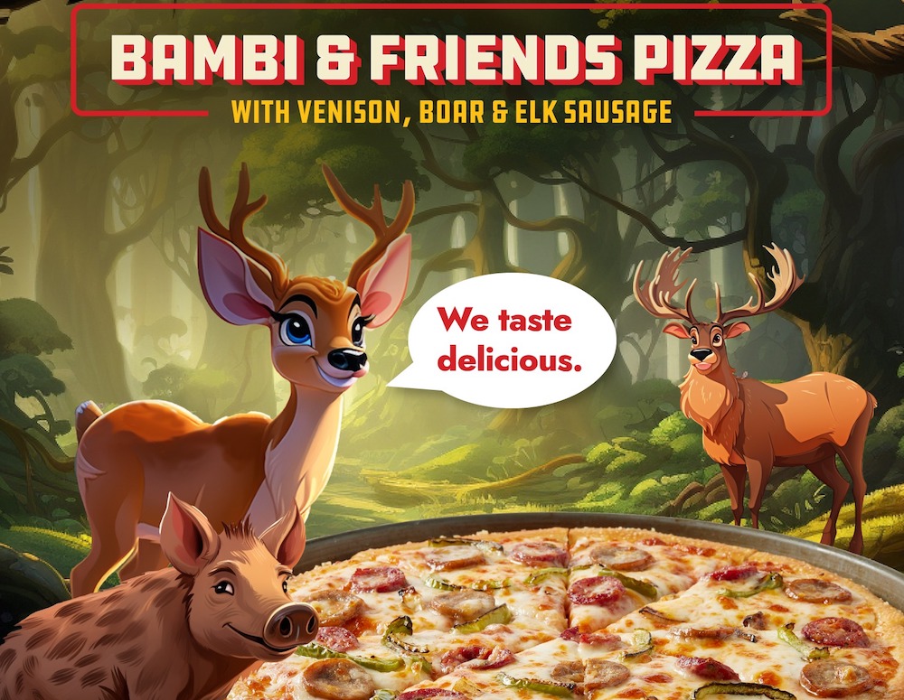 Pizza Chain Gets Blasted for Bambi-Themed Pizza - PMQ Pizza Magazine